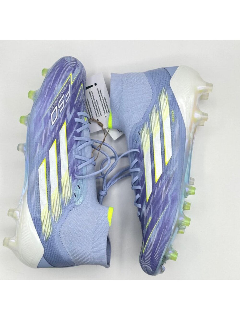 Women's Adidas F50 Sparkfusion Elite Mid FG/AG Soccer Cleats Sz 10 Violet JH7648 - Picture 5 of 9